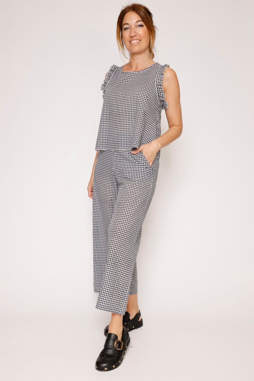 PANTALÓN P26BU205-BLANCO/NEGRO