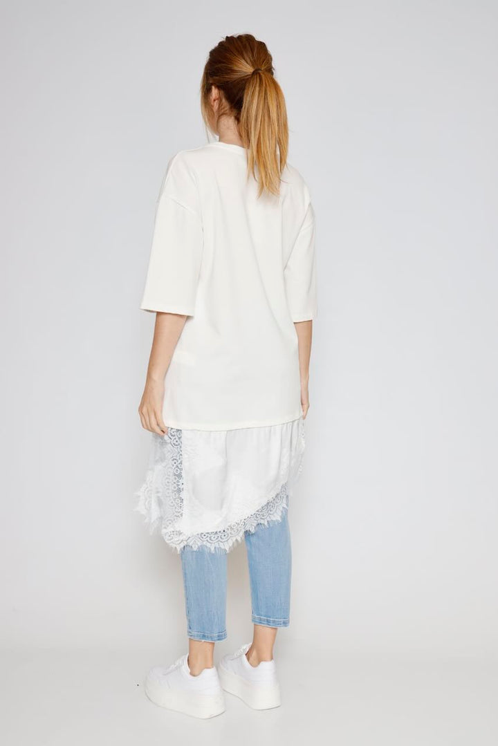 CAMISETA OVERSIZE 26645-BLANCO