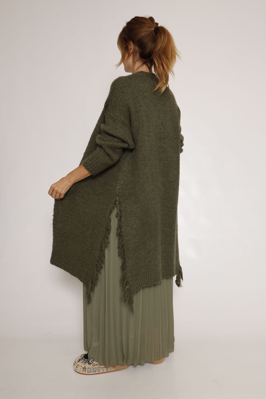 CÁRDIGAN PUNTO VERDE MUSGO 62P83236