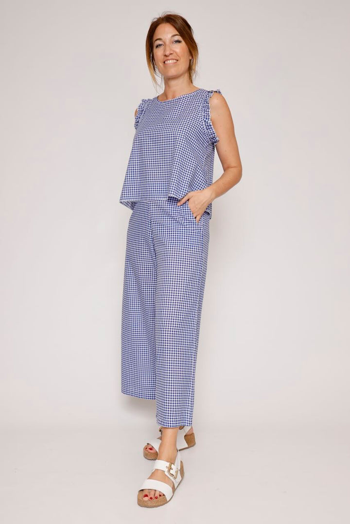 TOP P26BU104-BLANCO/AZUL