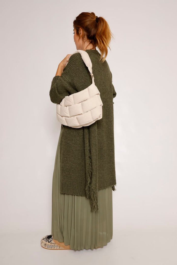 BOLSO ACOLCHADO ESTILO PUFFER LATTE 62A81010