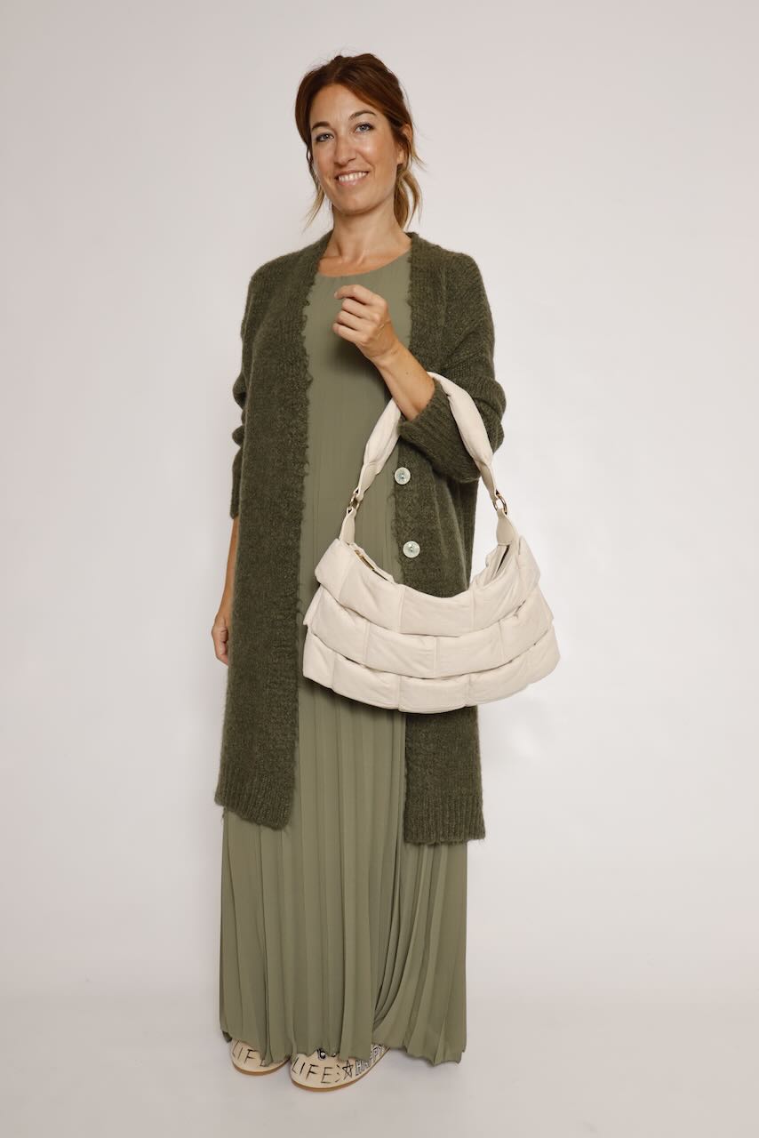BOLSO ACOLCHADO ESTILO PUFFER LATTE 62A81010