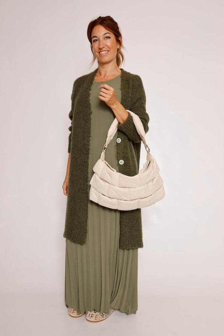 BOLSO ACOLCHADO ESTILO PUFFER LATTE 62A81010