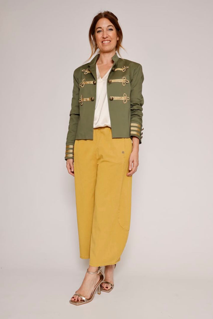 PANTALÓN P3OFCJMC17-MOSTAZA