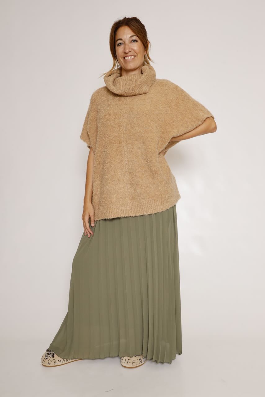 JERSEY CAMEL SIN MANGAS LIROY