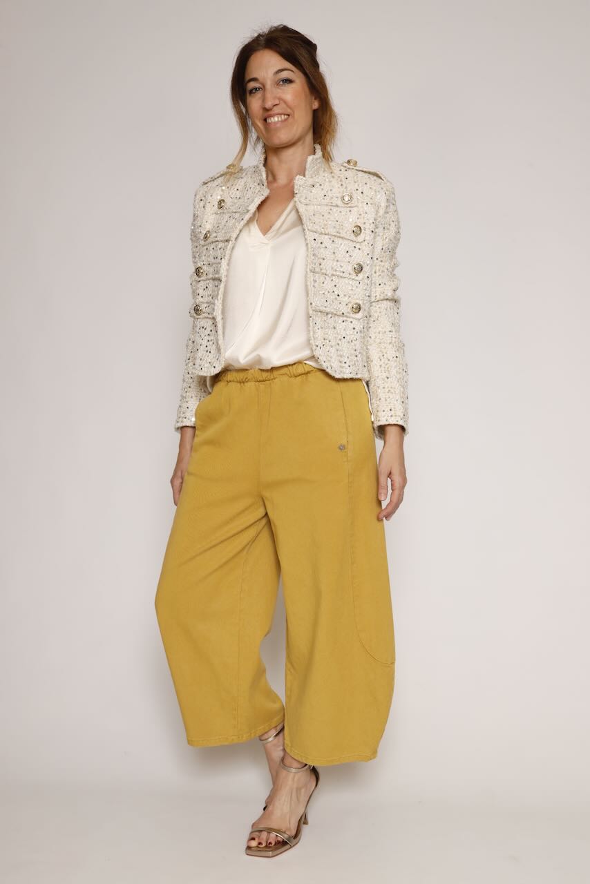 PANTALÓN P3OFCJMC17-MOSTAZA