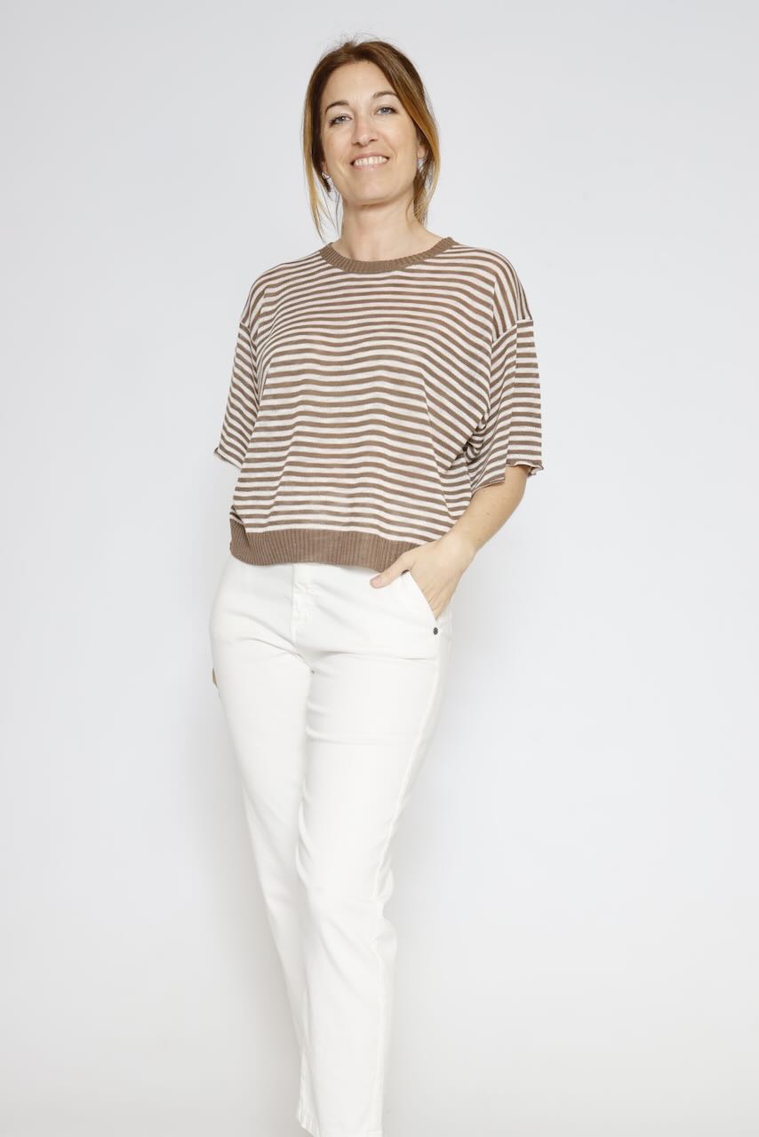 JERSEY P26DI523-ROSA/MARRON