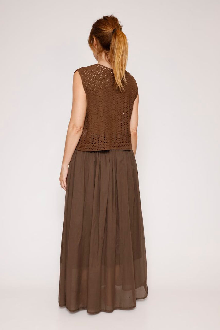 FALDA P26CA302-MARRON
