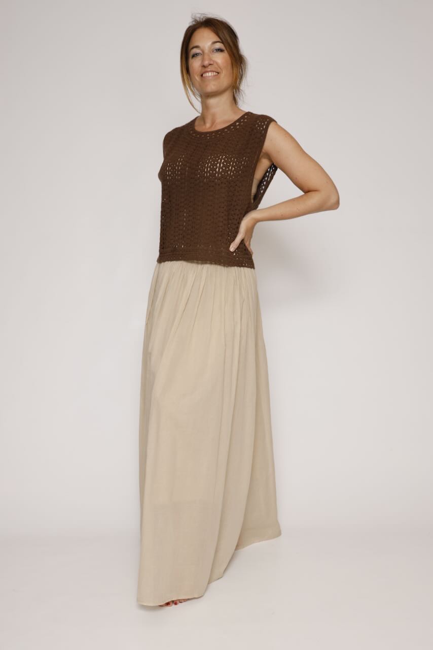FALDA P26CA302-BEIGE