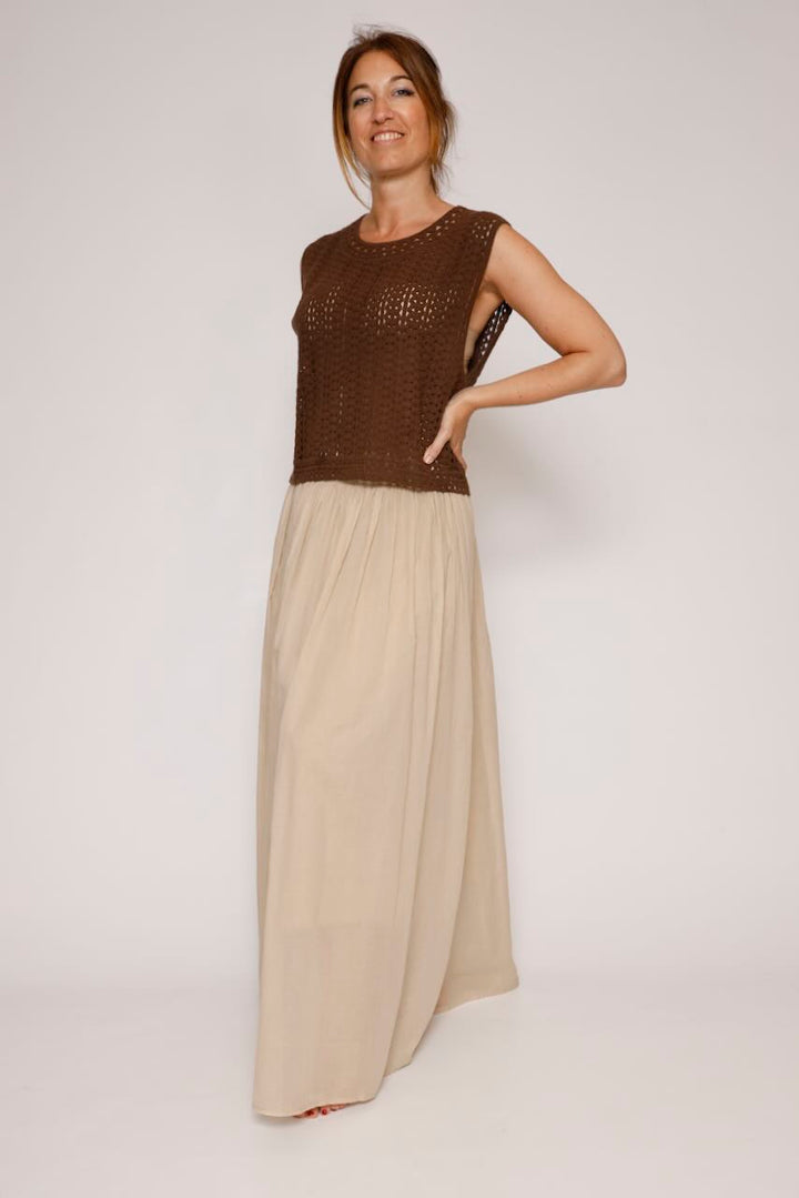 FALDA P26CA302-BEIGE