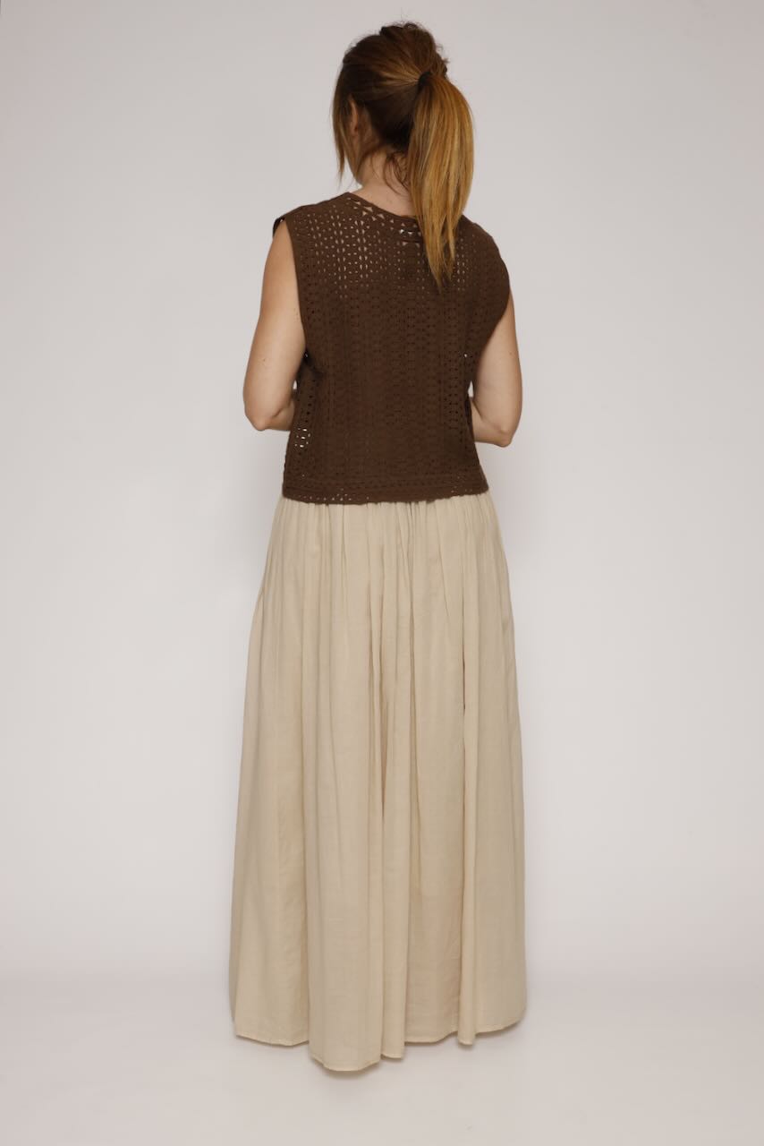 FALDA P26CA302-BEIGE