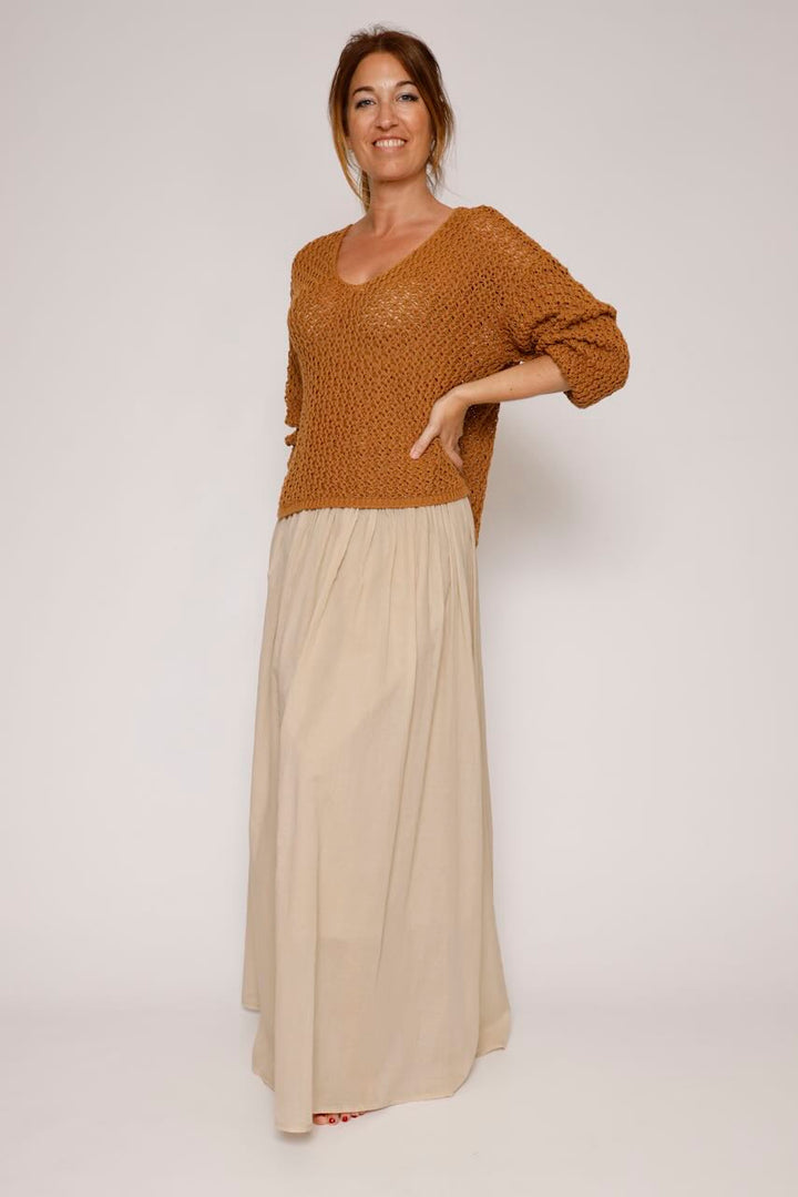 FALDA P26CA302-BEIGE