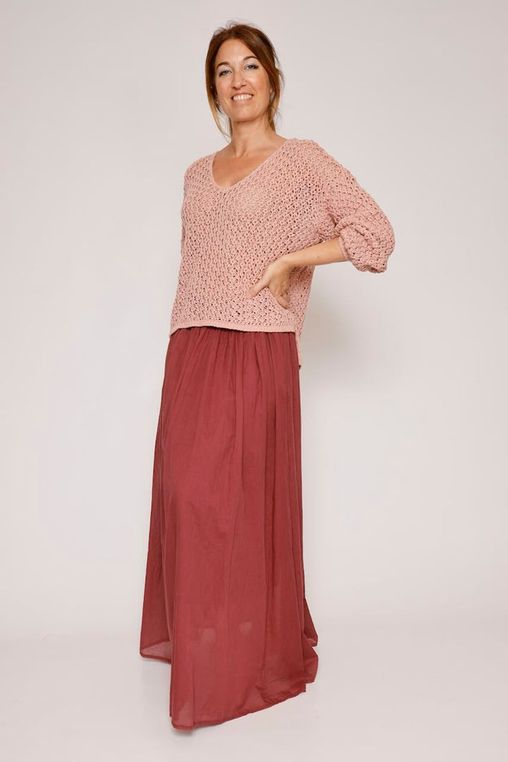 FALDA P26CA302-GRANATE