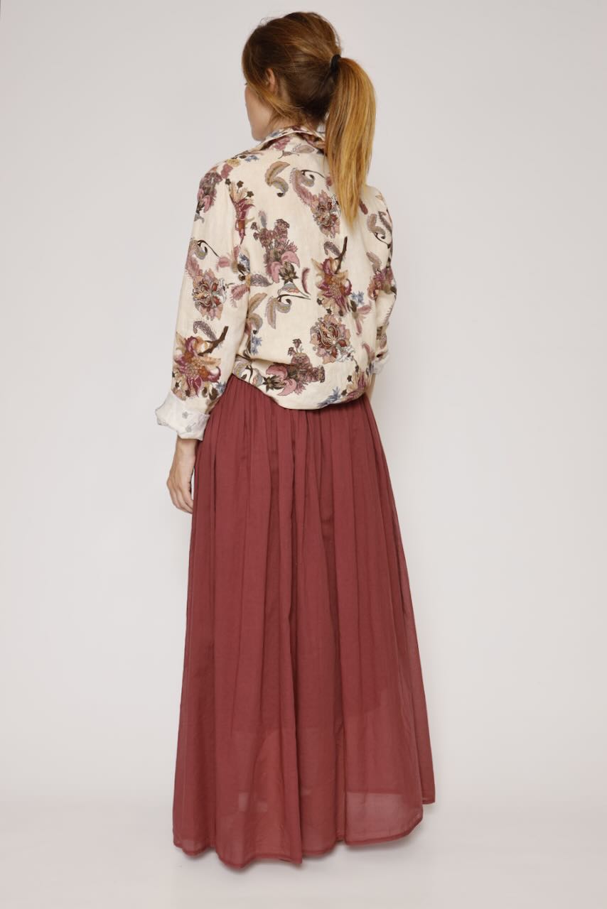 FALDA P26CA302-GRANATE
