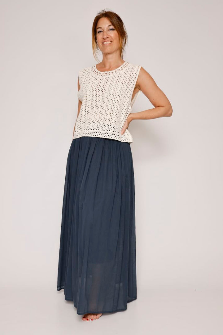 TOP CHALECO P26DI515-LATTE