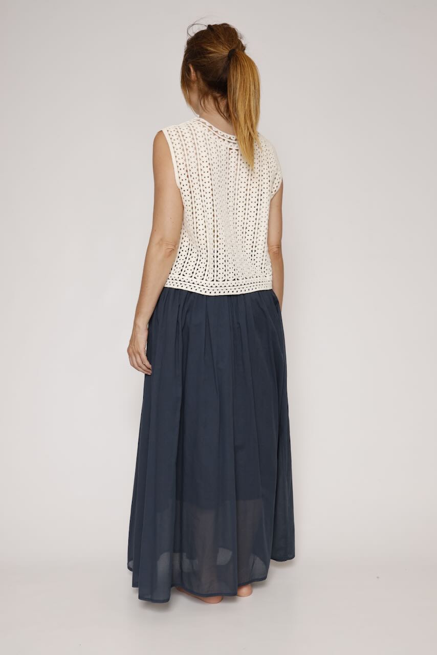 TOP CHALECO P26DI515-LATTE