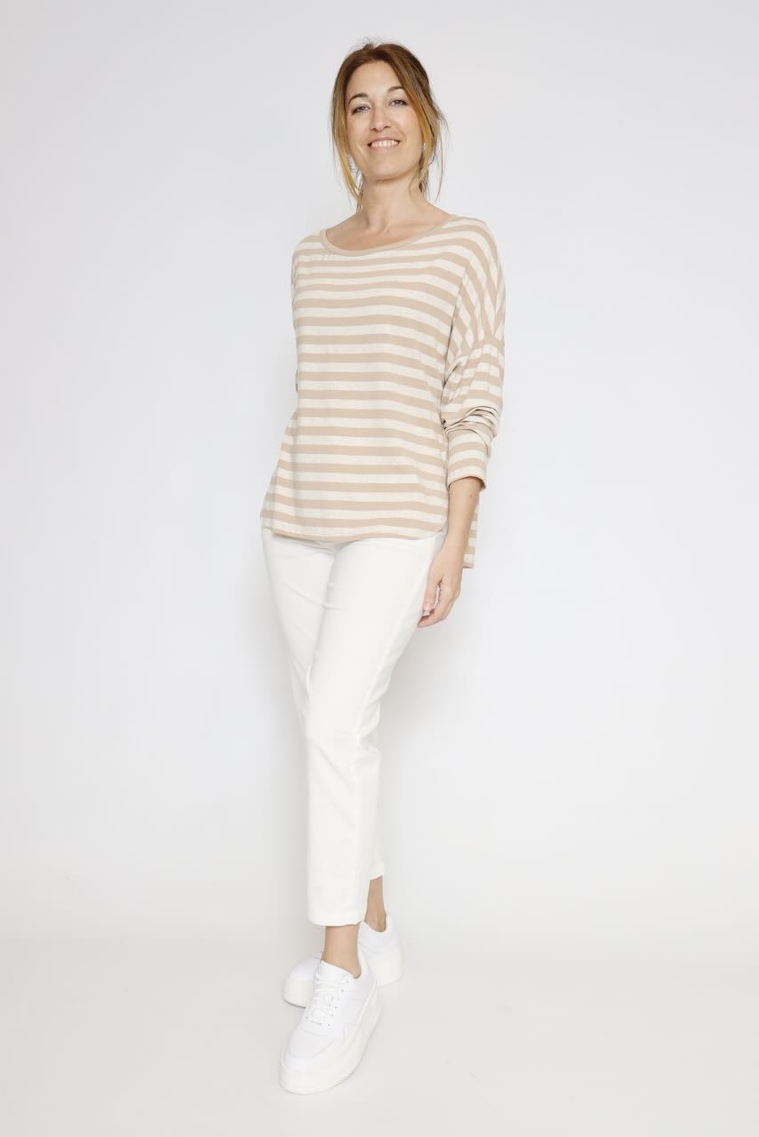 CAMISETA P26AN409-BEIGE/LATTE