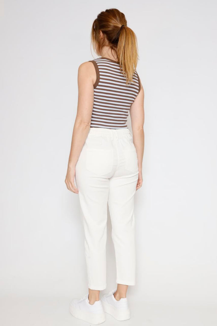 TOP ARZA.7002624-MARRON/AZUL