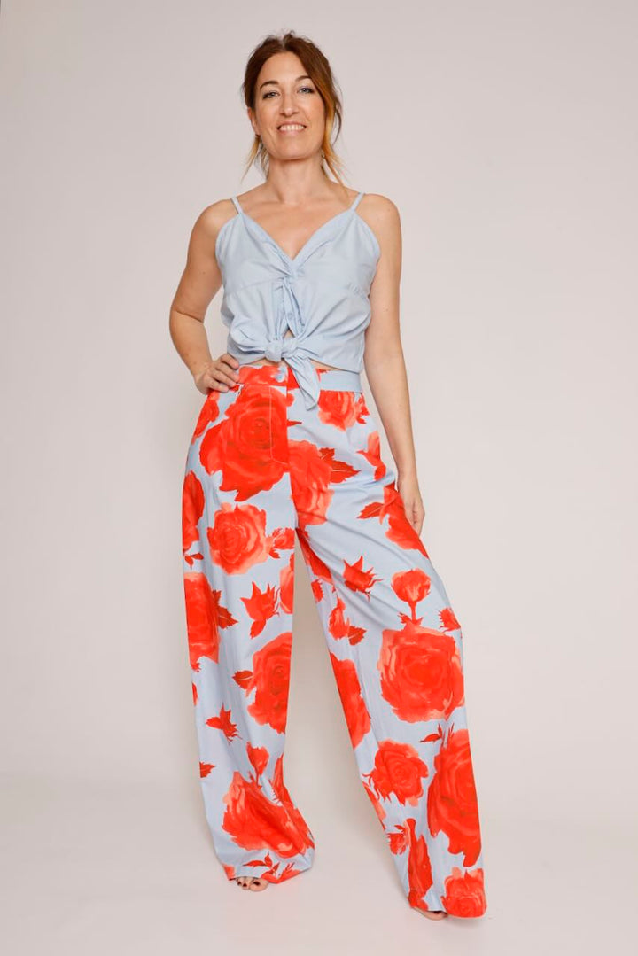 BLUSA BY10248-AZUL/NARANJA