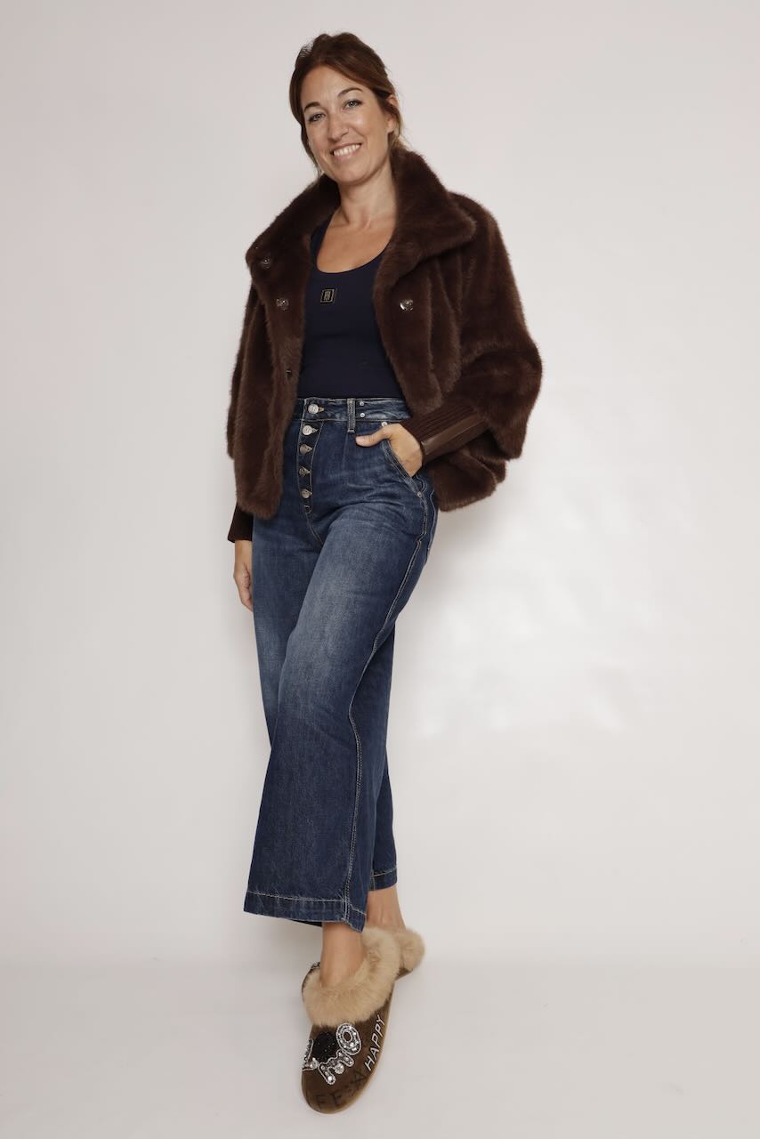 VAQUERO ACAMPANADO AZUL DONNA