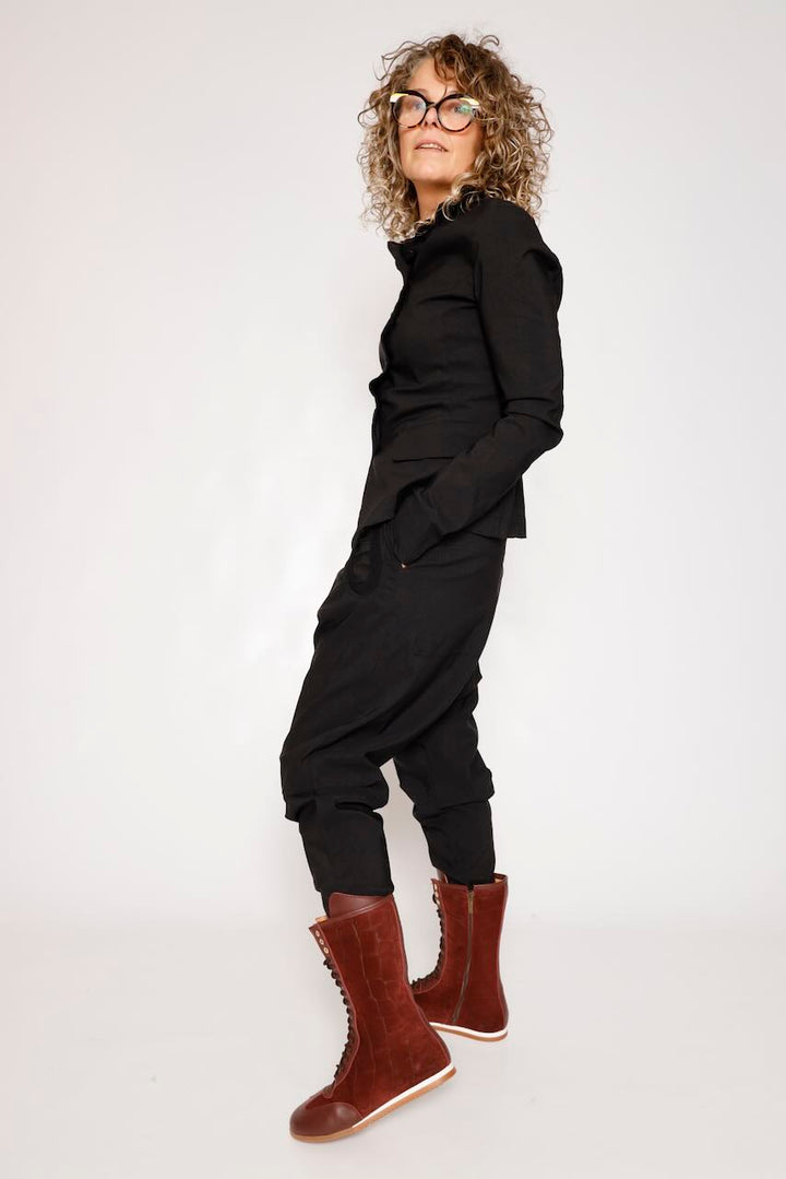 CHAQUETA BLAZER NEGRA ENTALLADA 3441107