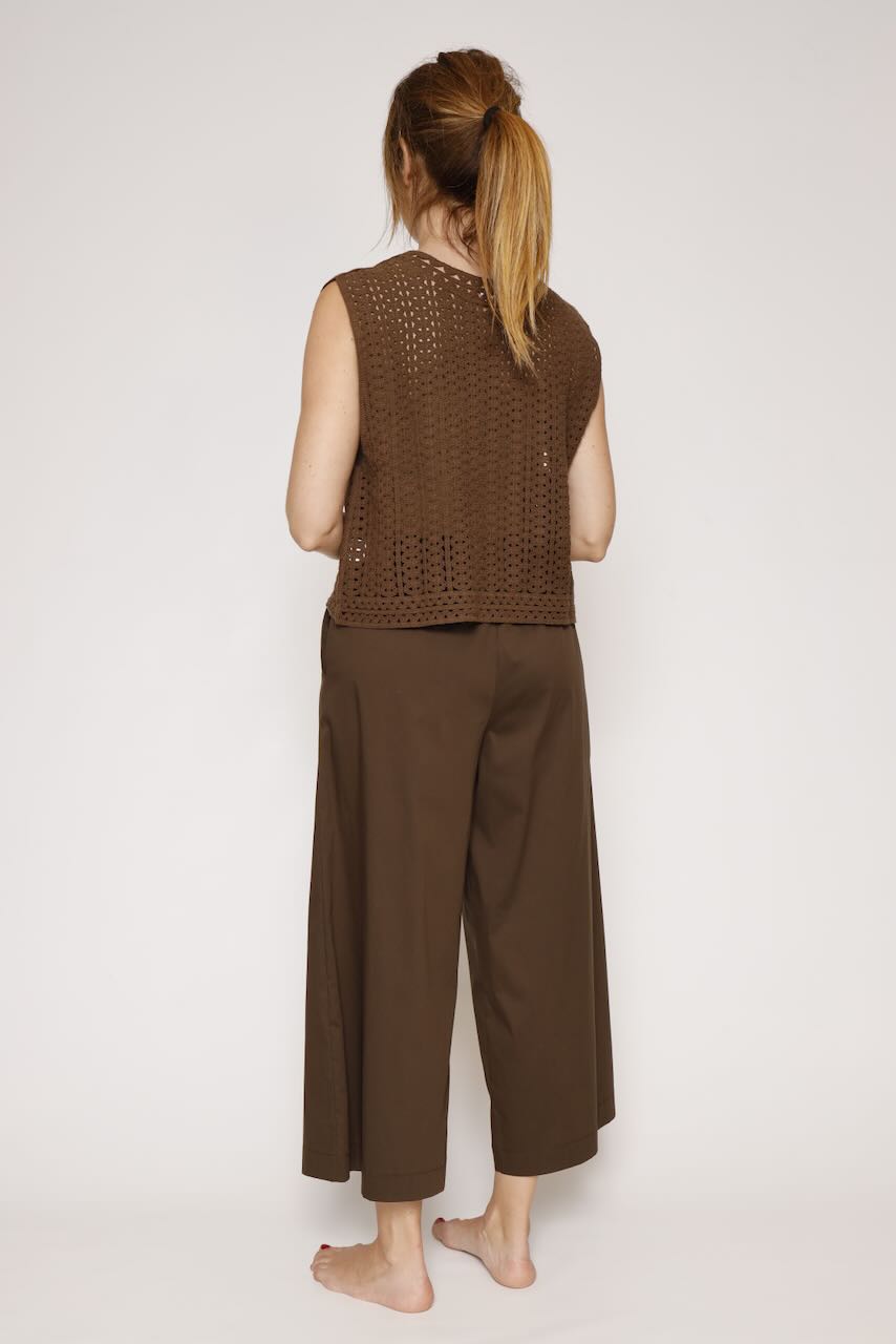 TOP CHALECO P26DI515-MARRON