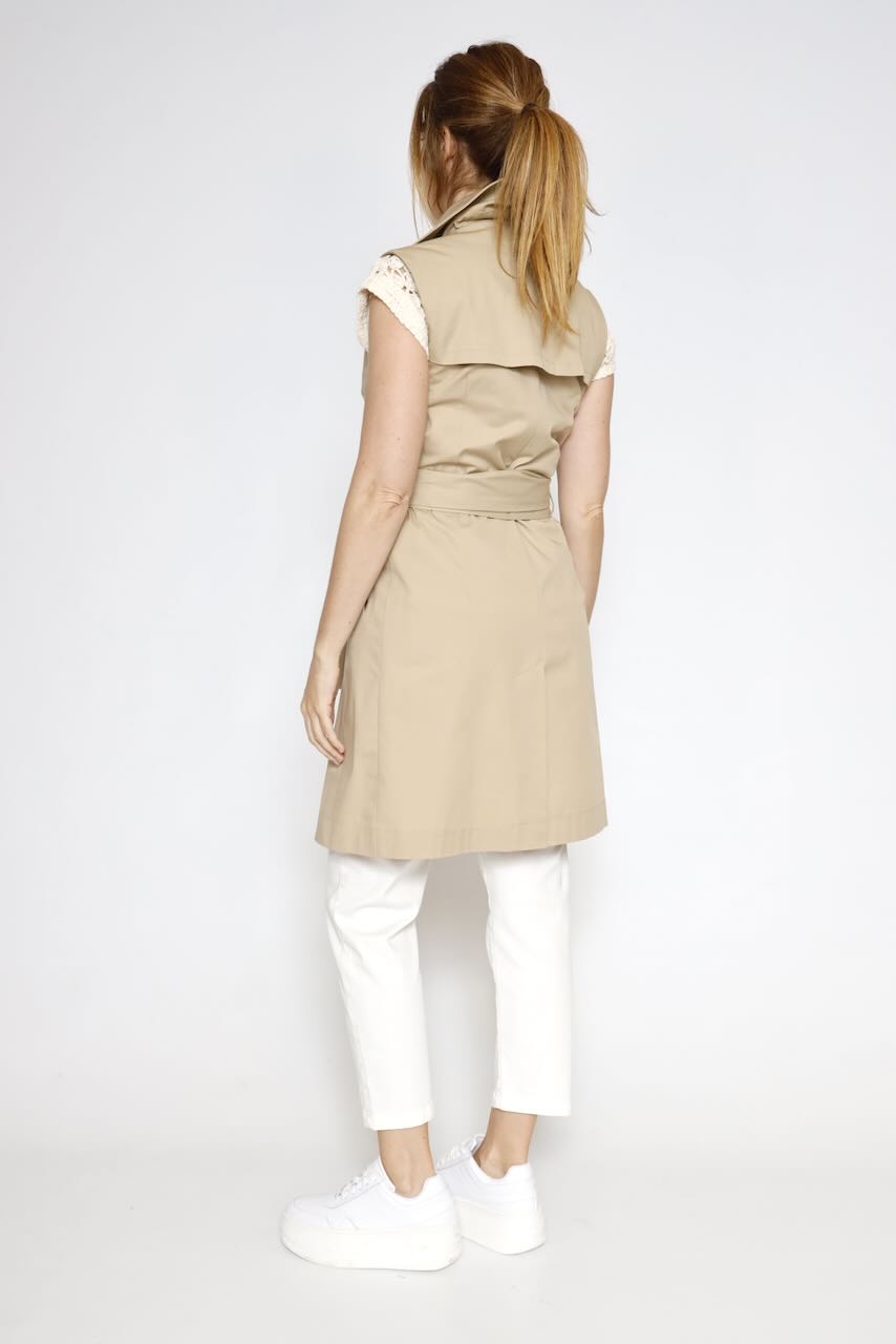 GABARDINA CHALECO P26AD803-BEIGE