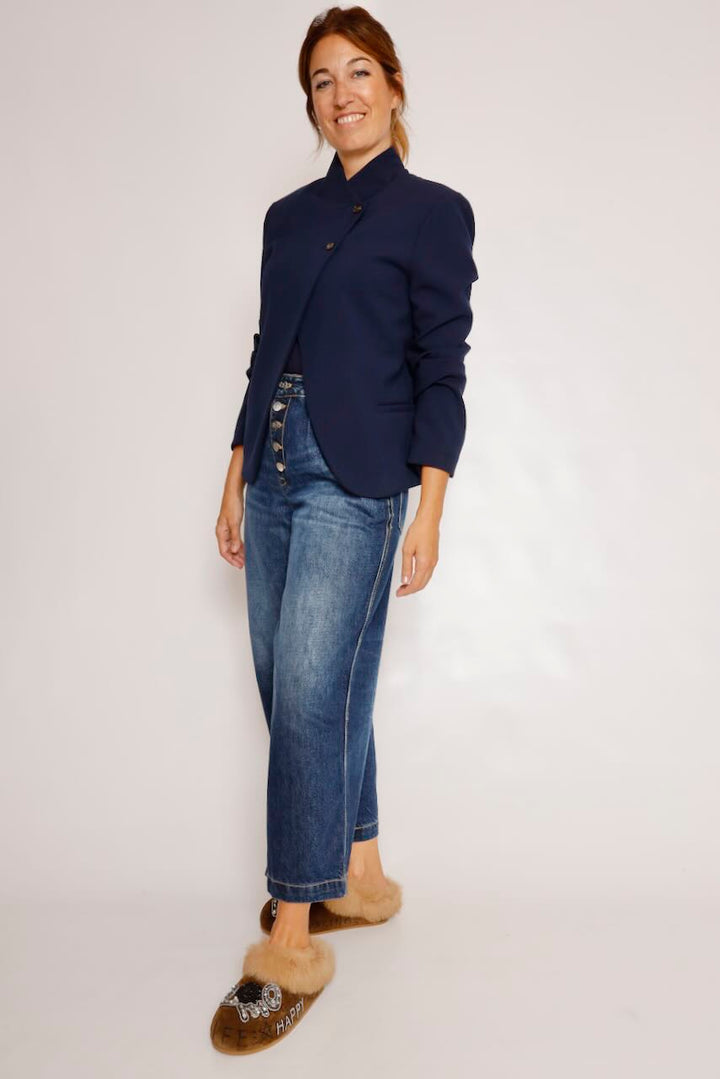 VAQUERO ACAMPANADO AZUL DONNA