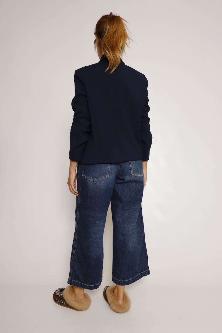 CHAQUETA CORTA AZUL MARINO A26PL601