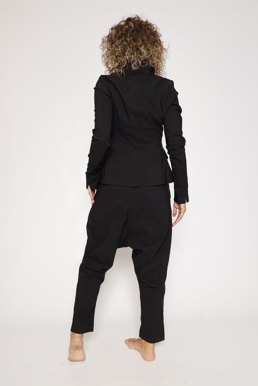 CHAQUETA BLAZER NEGRA ENTALLADA 3441107