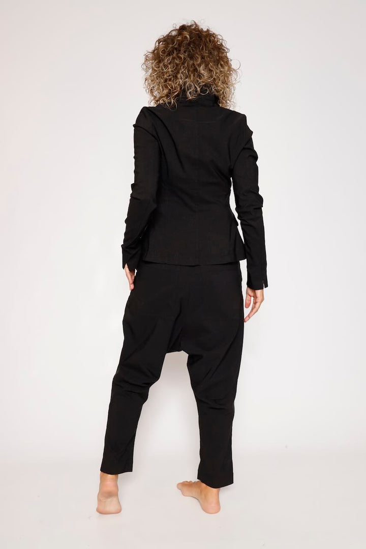 CHAQUETA BLAZER NEGRA ENTALLADA 3441107