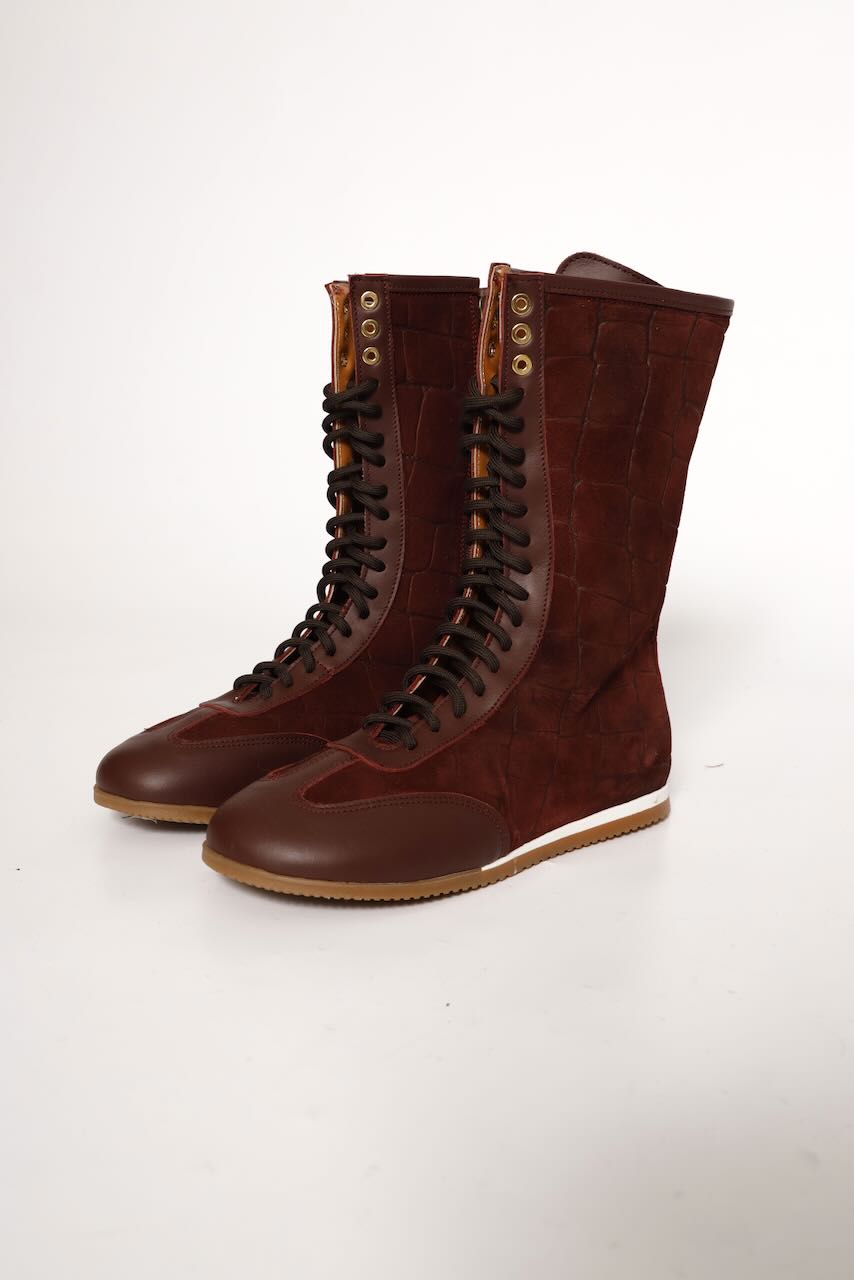 BOTA MEDIA CAÑA GRANATE BOXE