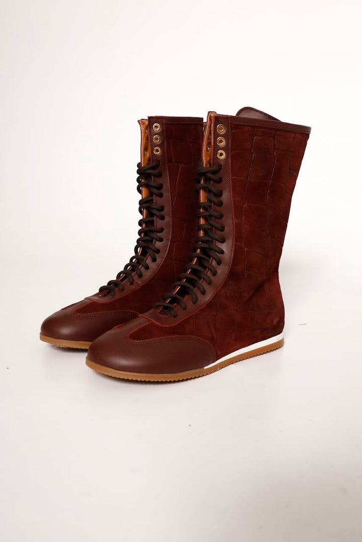 BOTA MEDIA CAÑA GRANATE BOXE
