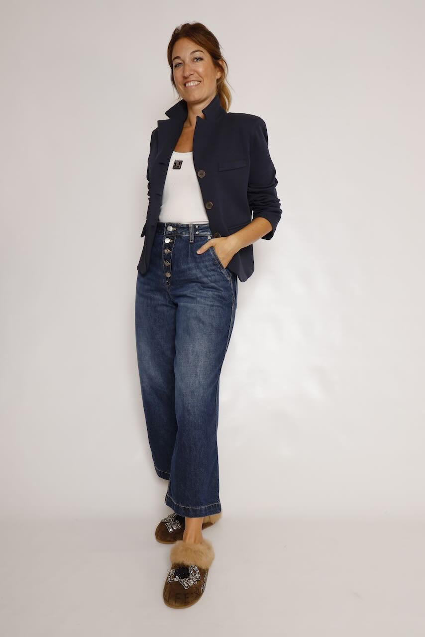 VAQUERO ACAMPANADO AZUL DONNA
