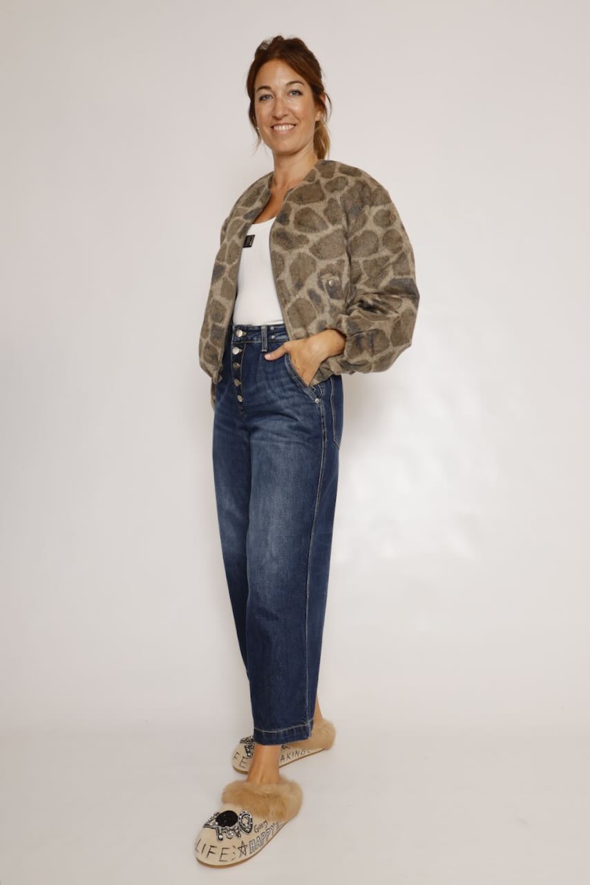 CHAQUETA BOMBER ANIMAL PRINT MANOA