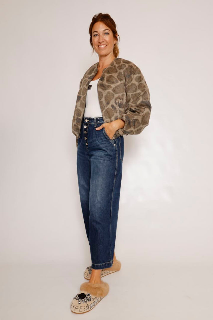 CHAQUETA BOMBER ANIMAL PRINT MANOA