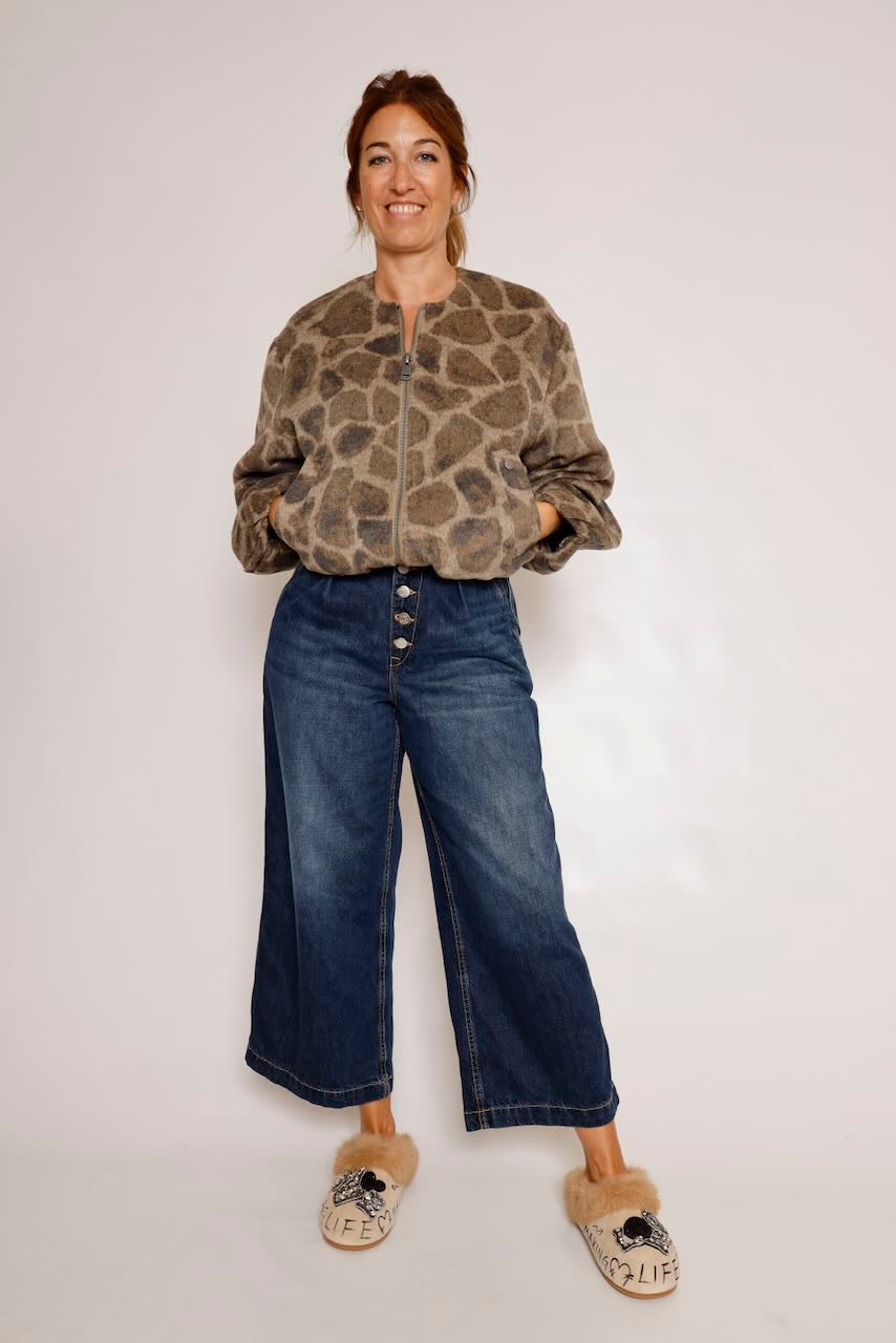 CHAQUETA BOMBER ANIMAL PRINT MANOA