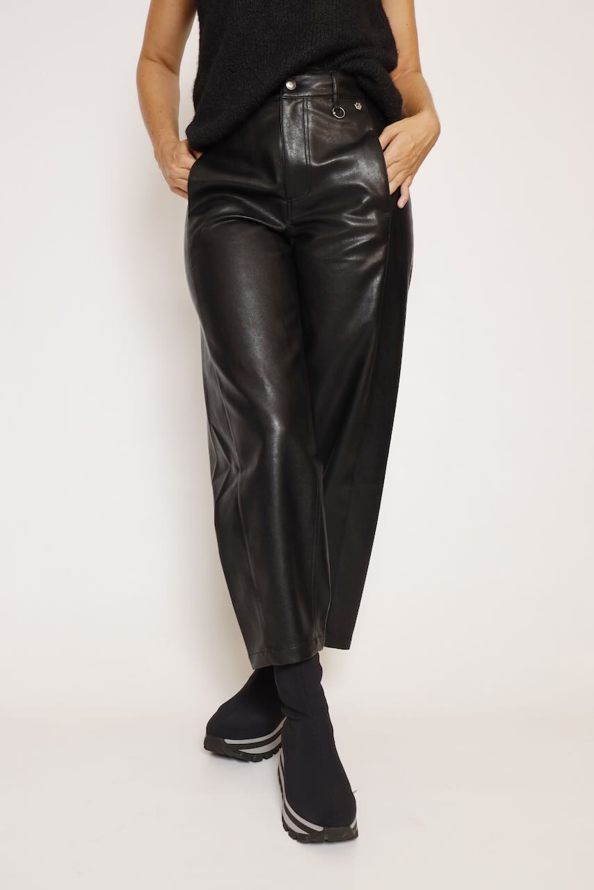 PANTALÓN GLOBO NEGRO ROSALIA BIKER