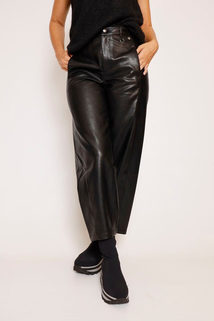PANTALÓN GLOBO NEGRO ROSALIA BIKER