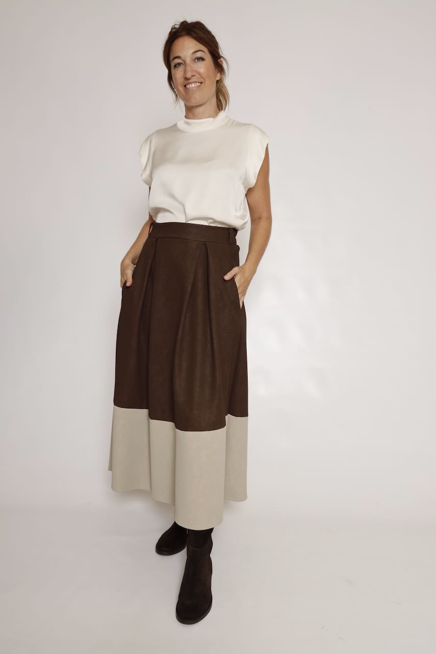 FALDA MARRÓN I264109