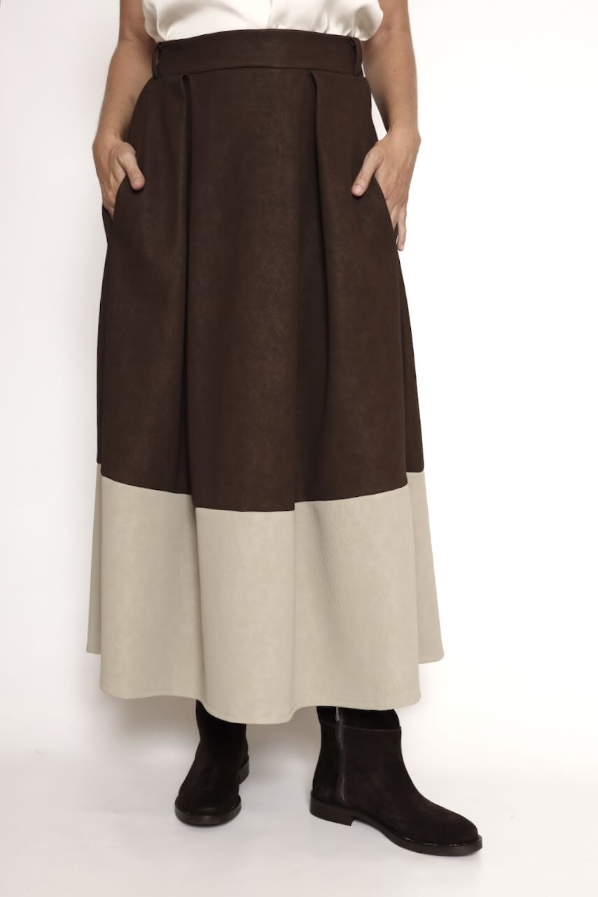 FALDA MARRÓN I264109