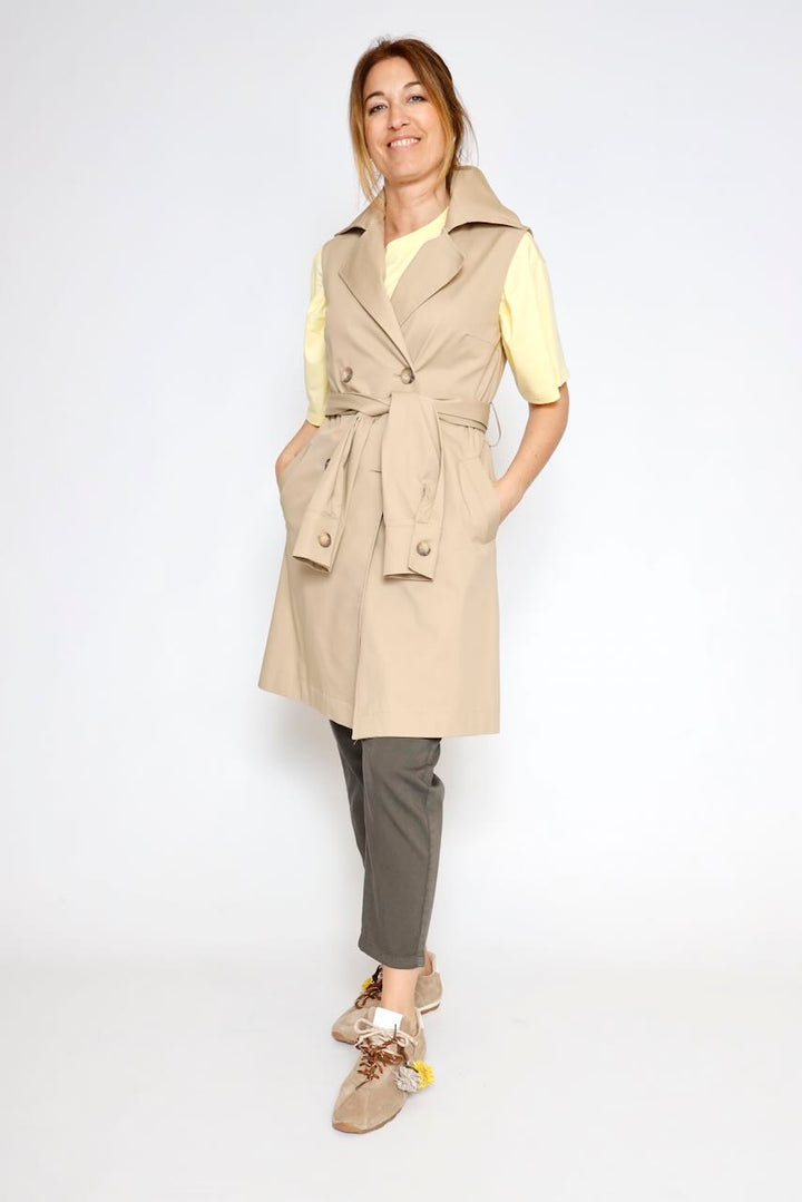 GABARDINA CHALECO P26AD803-BEIGE