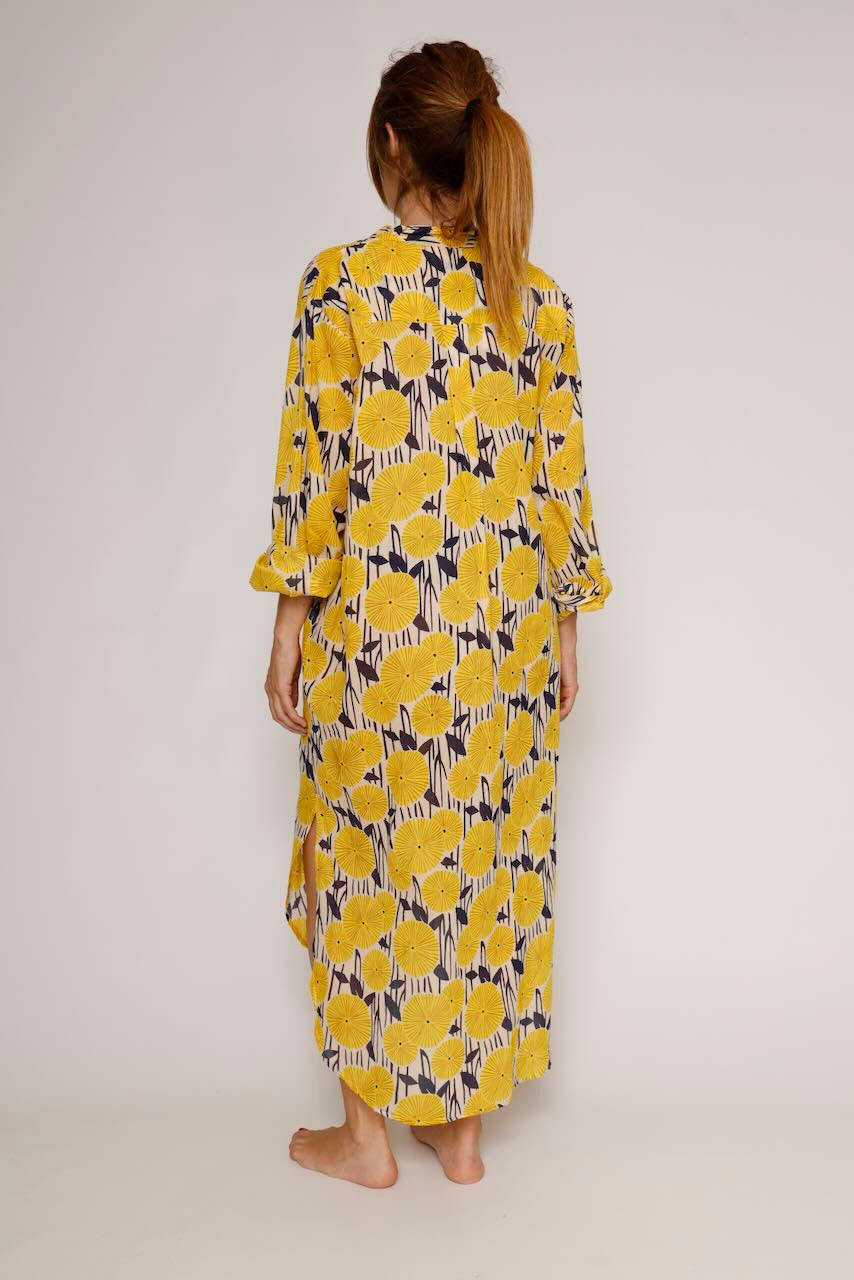 CAFTÁN PE3018-AMARILLO/MARINO