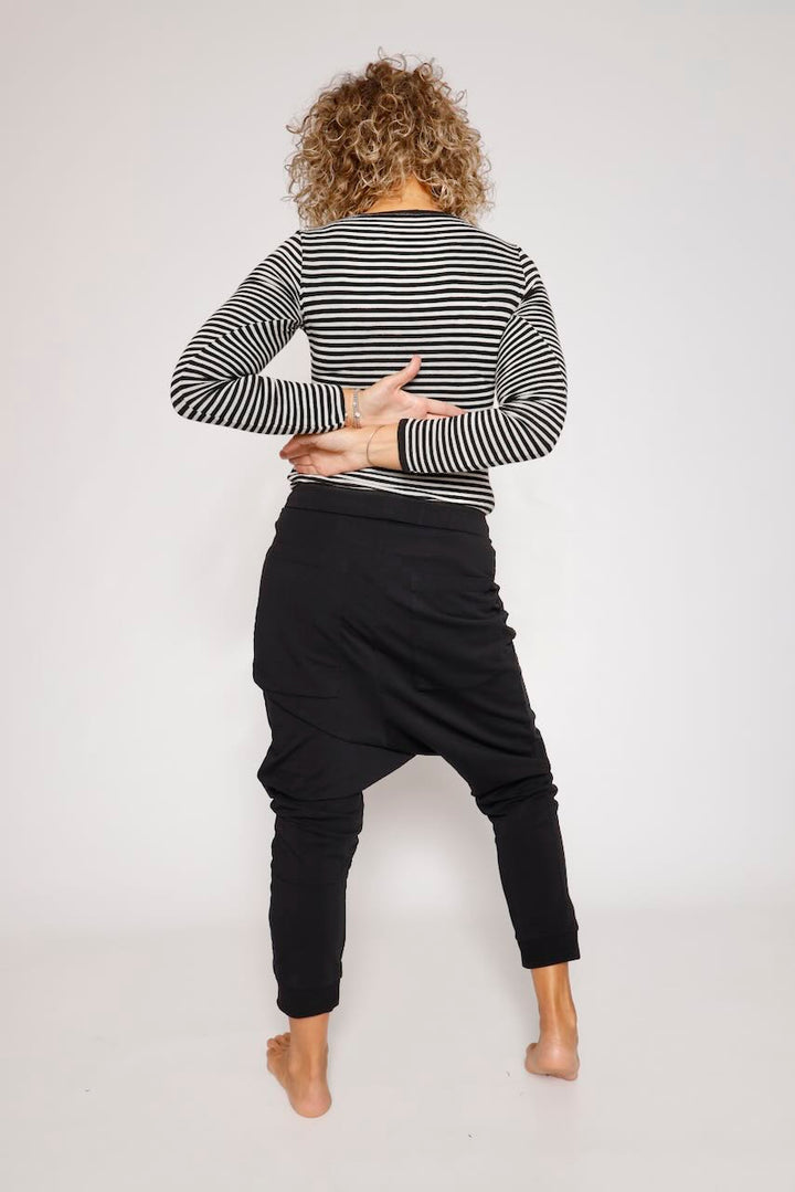 PANTALÓN DE TIRO CAÍDO NEGRO 3250106
