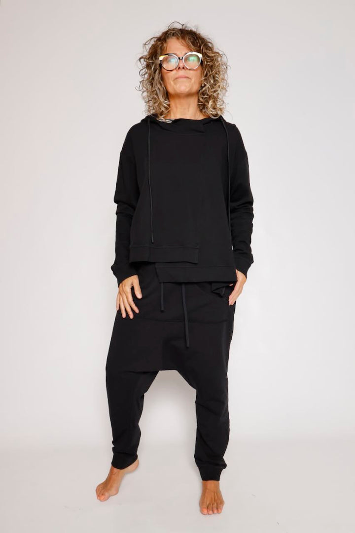 PANTALÓN DE TIRO CAÍDO NEGRO 3250106