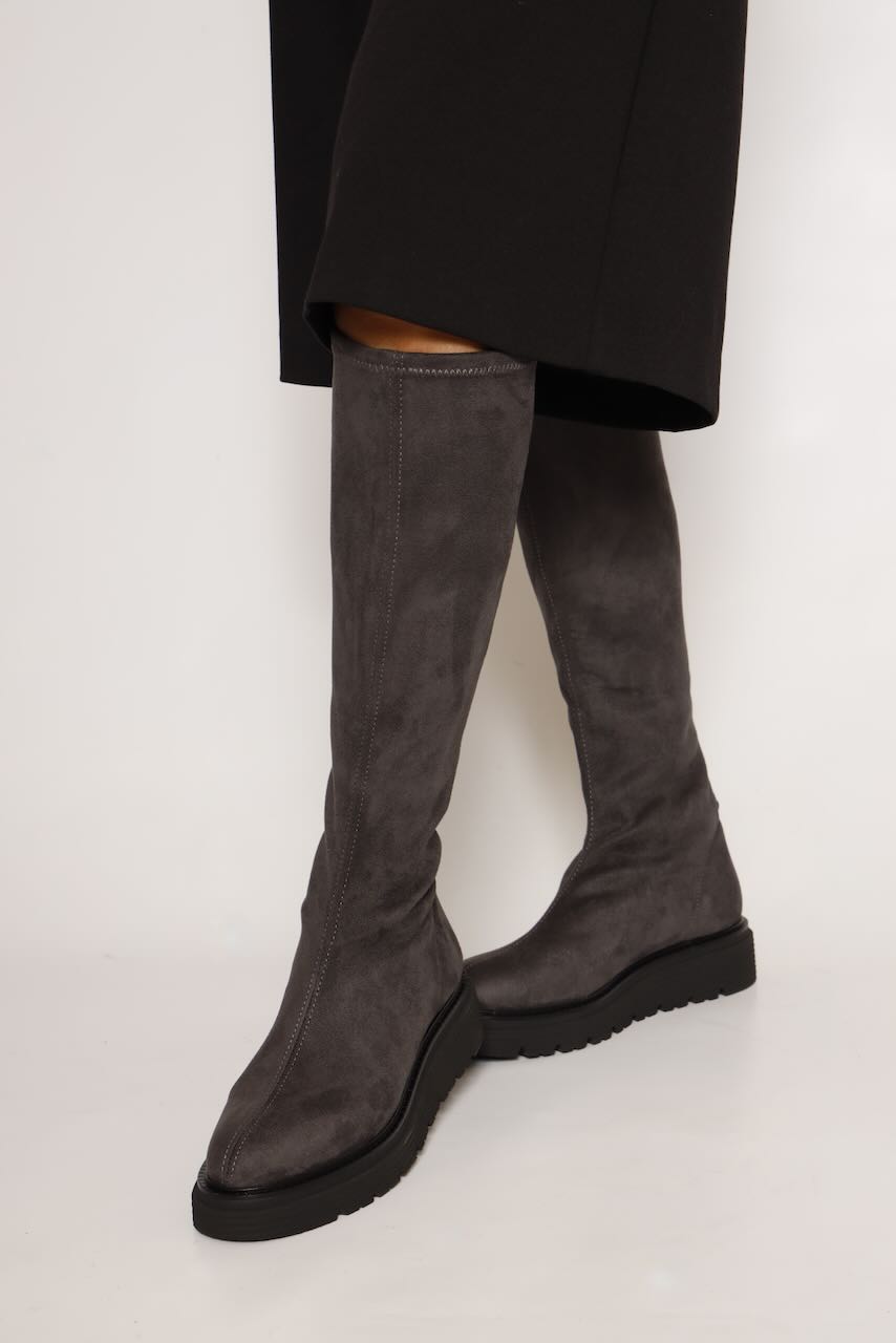 BOTA CALCETÍN ANTE ANTRACITA 24201