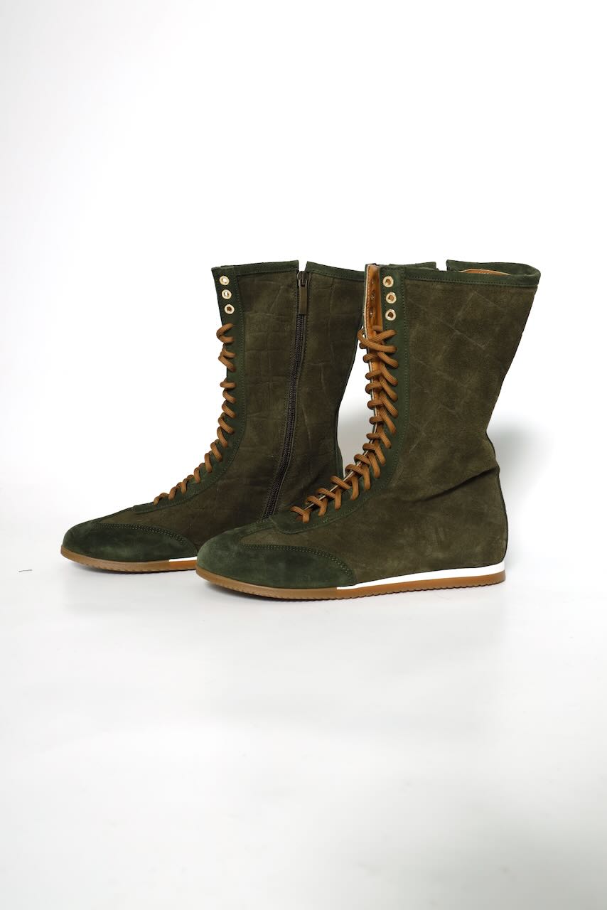 BOTA MEDIA CAÑA VERDE MUSGO BOXE