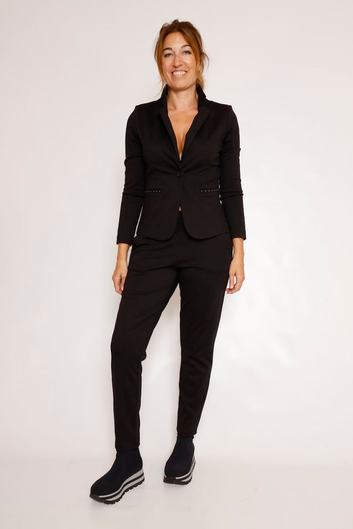 PANTALÓN RECTO NEGRO  RAVEN