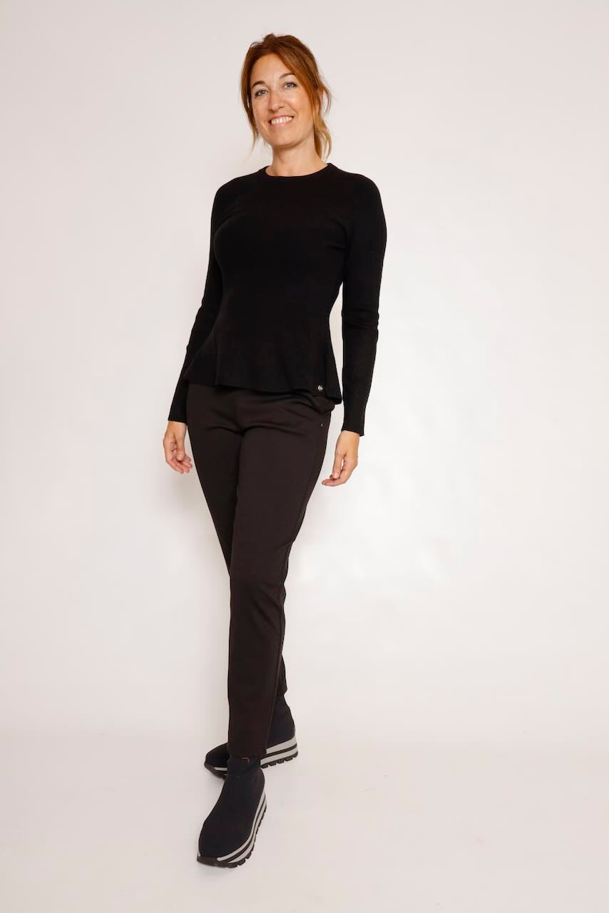PANTALÓN RECTO NEGRO  RAVEN
