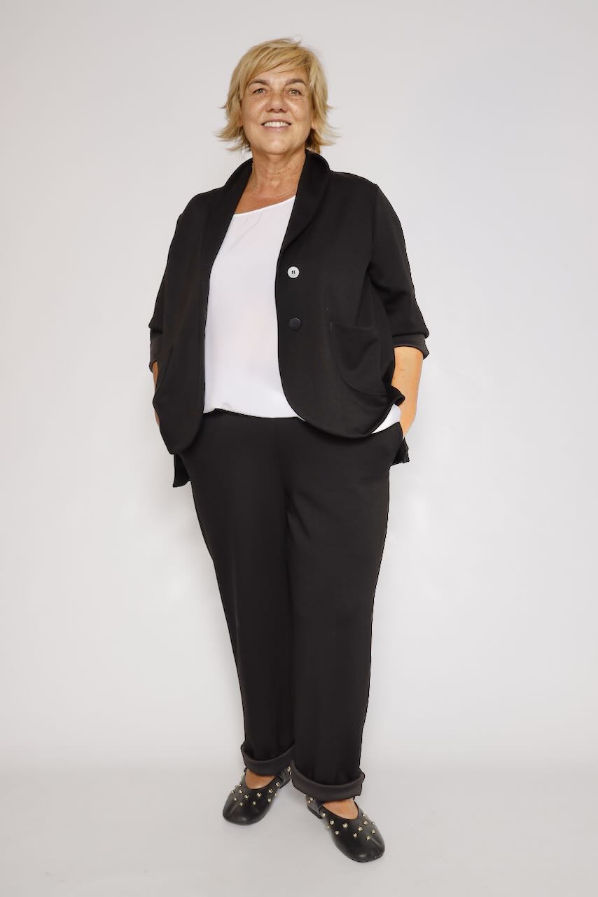 CHAQUETA OVERSIZE NEGRO A26DG601